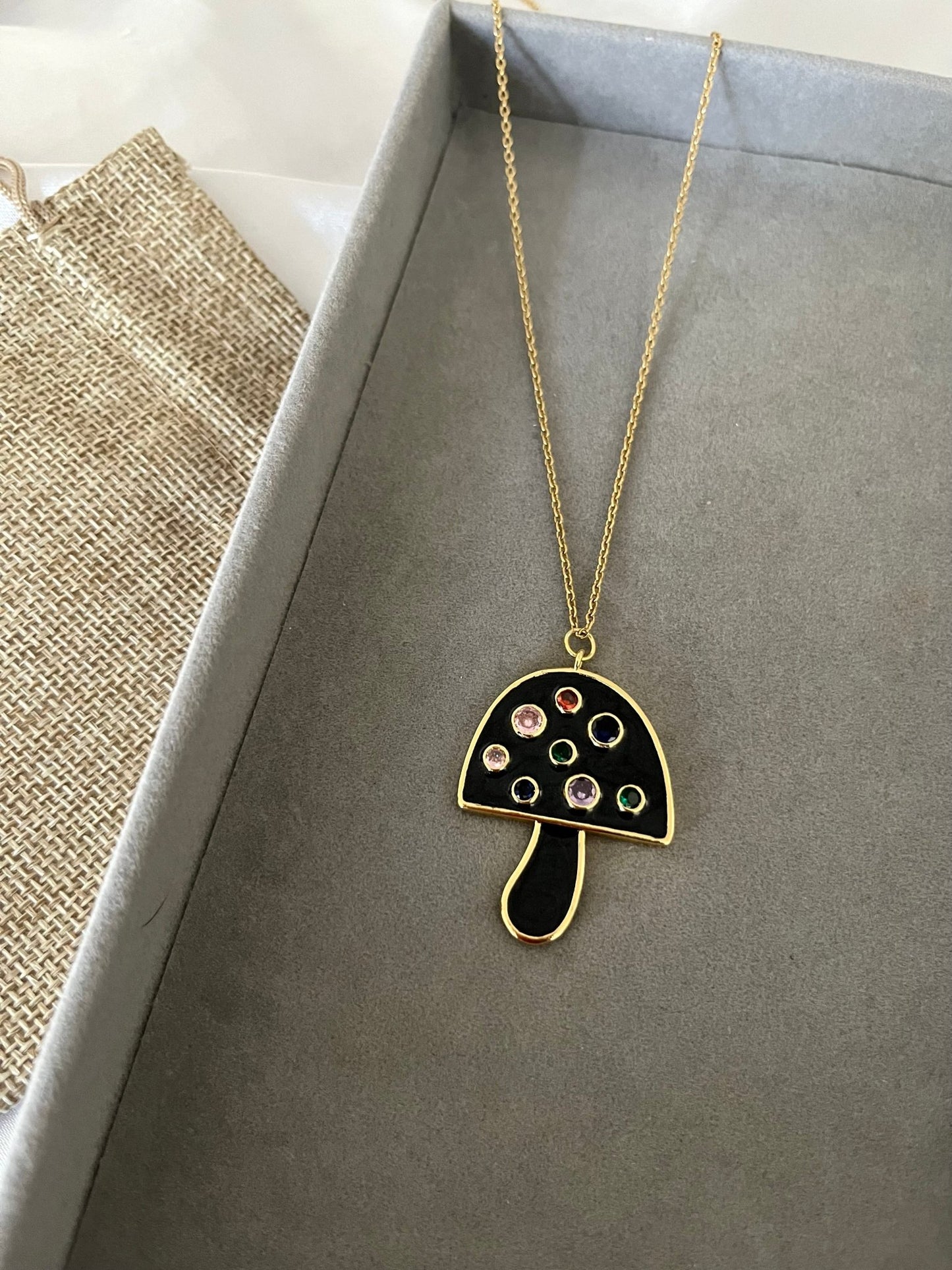 Big mushroom necklace - Dolché Jewelry