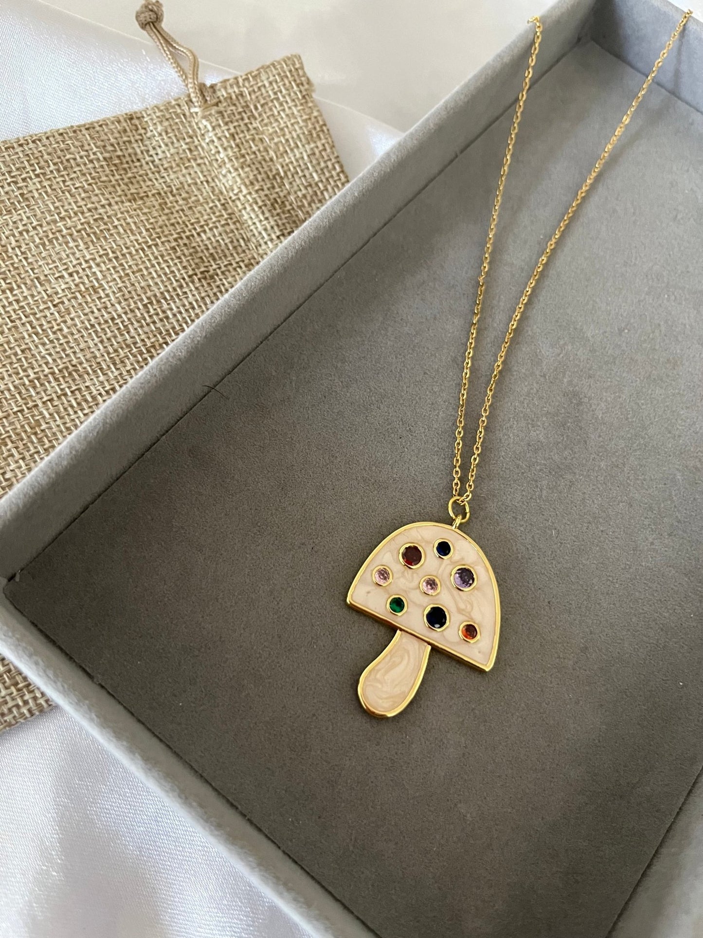 Big mushroom necklace - Dolché Jewelry