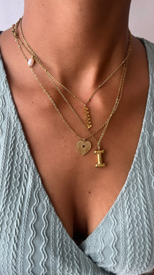 Corazon boricua necklace - Dolché JewelryDolché Jewelry