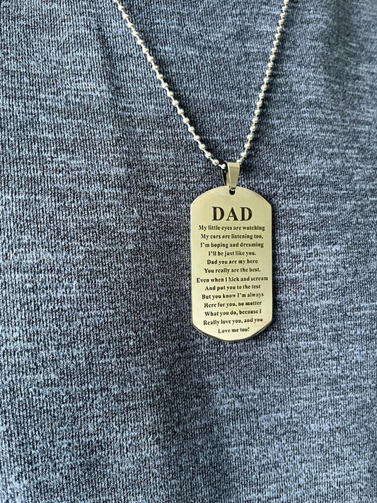 Hero Dad necklace - Dolché JewelryDolché Jewelry