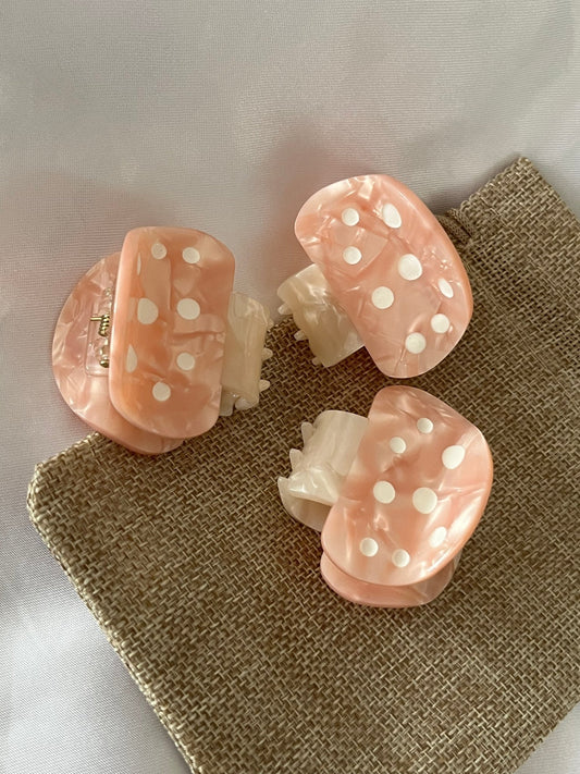 Mushroom hair clips - Dolché Jewelry