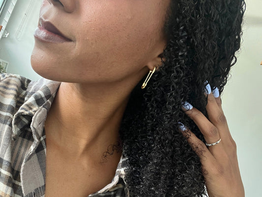 Safety pin earrings - Dolché JewelryDolché Jewelry