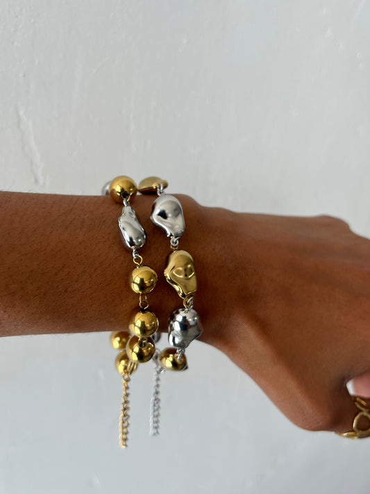 Duo Two-Tone Bracelets