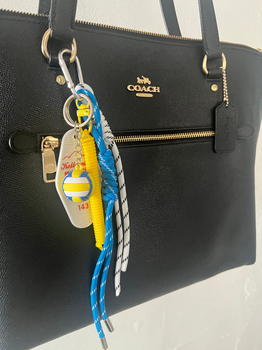 Volley girl bag charm
