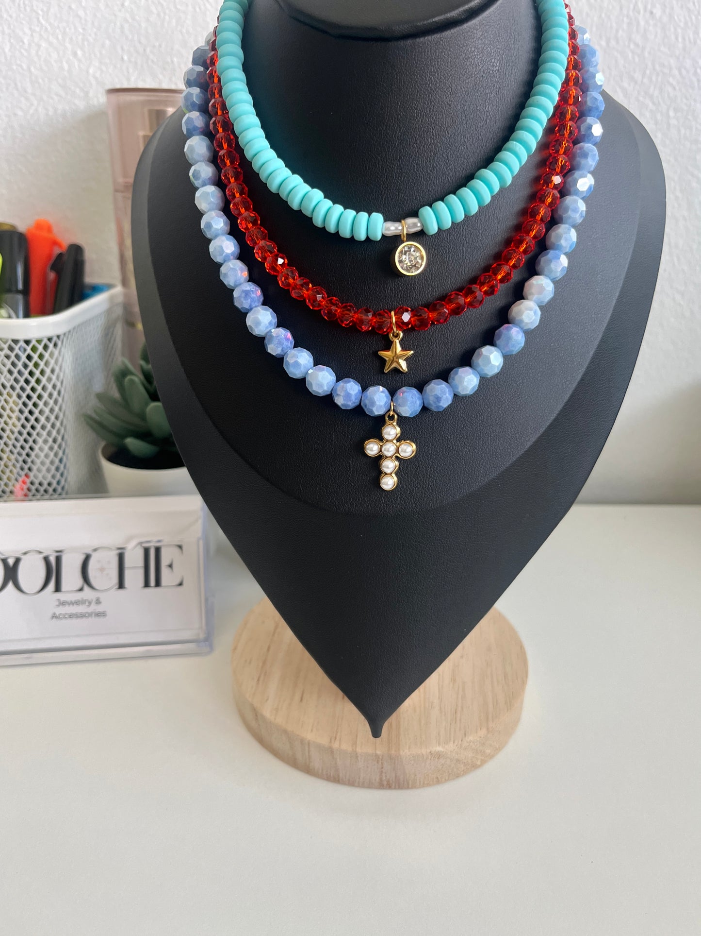 Beaded necklaces