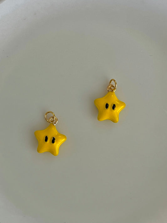 Yellow star charm