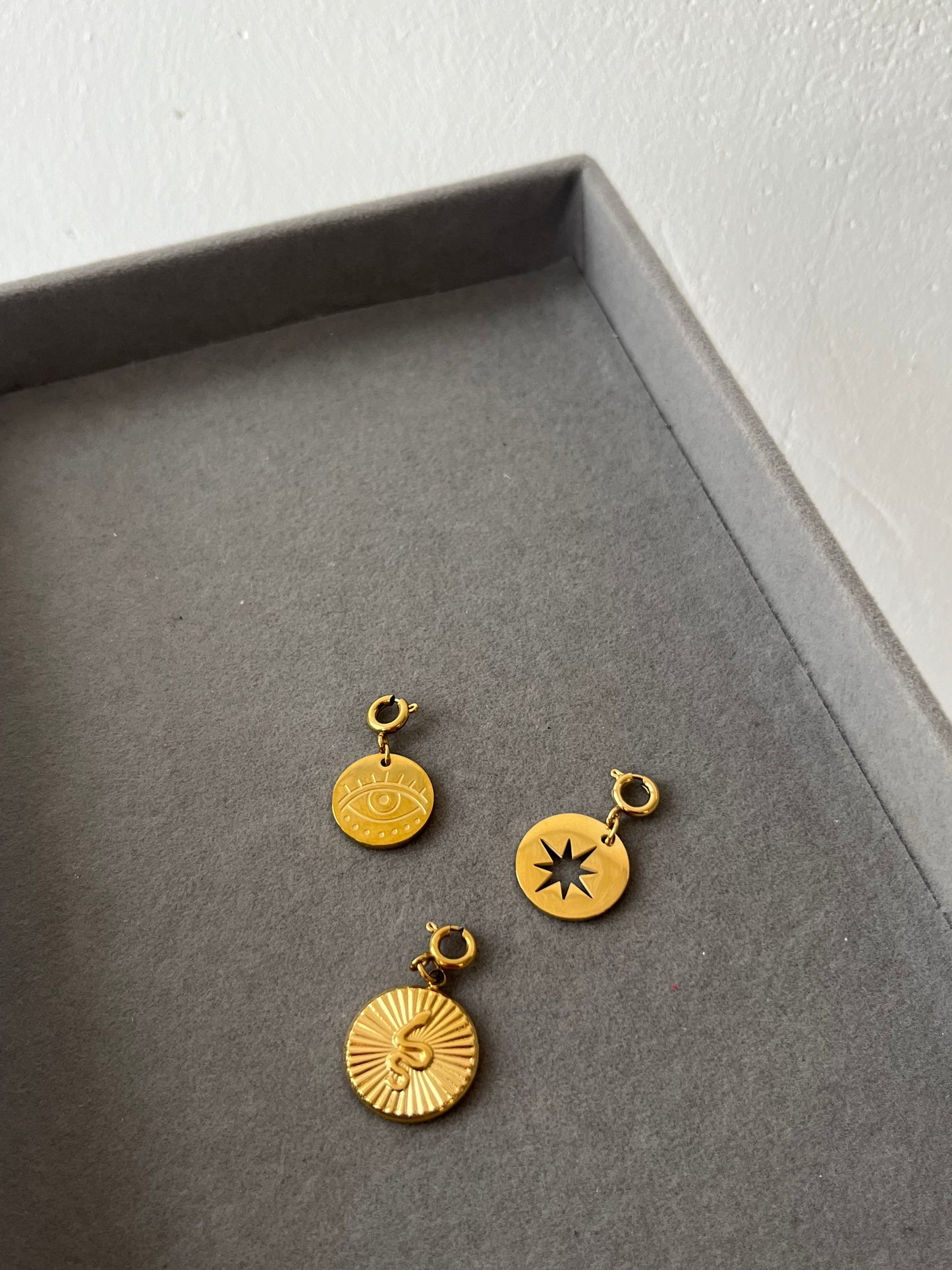 Golden custom charms