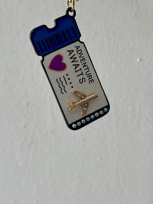 Boarding Pass Charm - Dolché JewelryDolché Jewelry