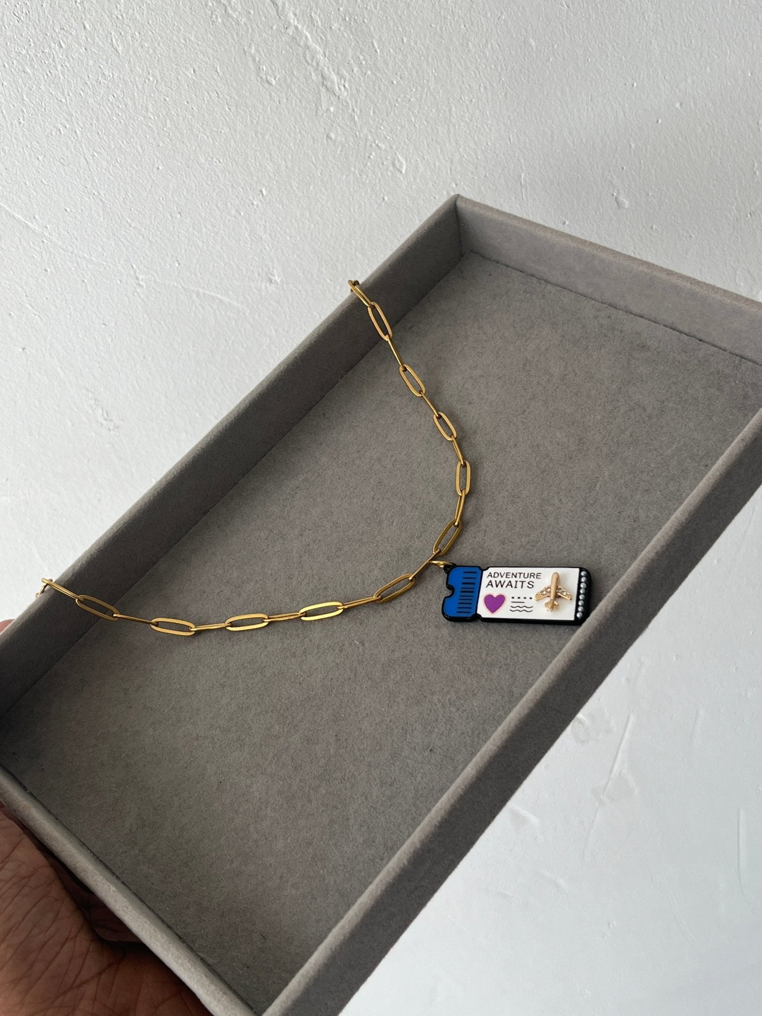 Boarding Pass Charm - Dolché JewelryDolché Jewelry