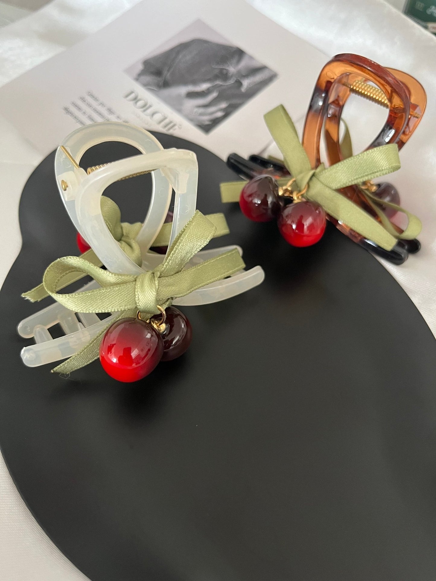 Cherry hair clips - Dolché JewelryDolché Jewelry