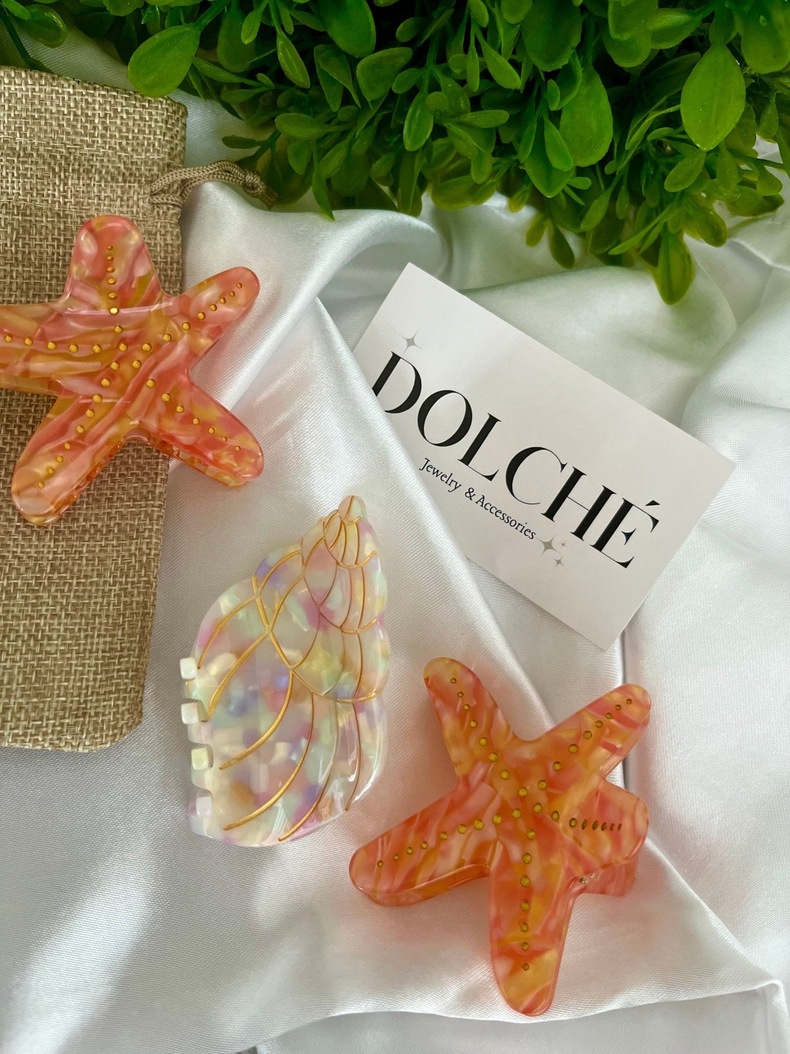 Tropical hair clips - Dolché JewelryDolché Jewelry